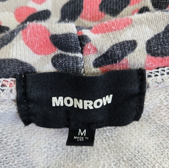 MONROW Tiger Sweatshirt in Black and Pink size Medium - Picture 12 of 16